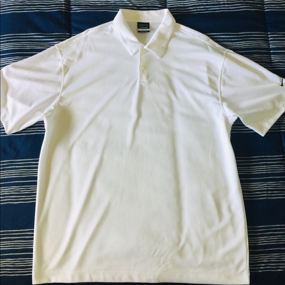 Nike Dri-fit Men’s XL White Golf Polo